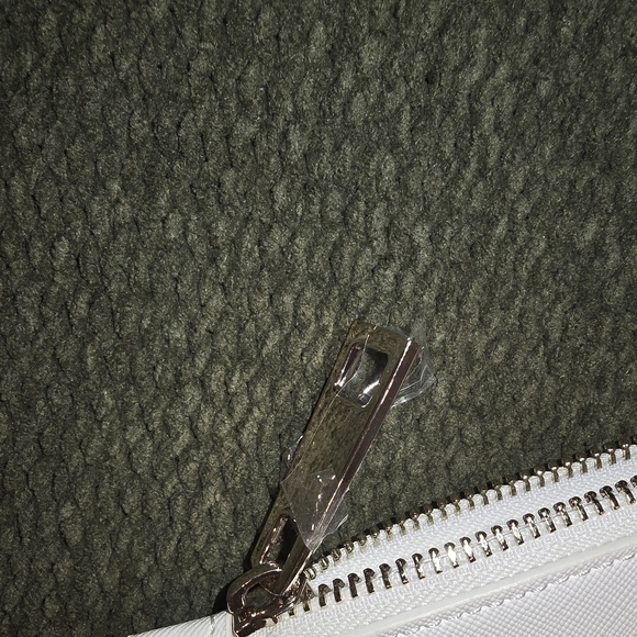 White House Black Market Floral Studded Clutch Spring Easter Hydrangea Purple - Picture 7 of 10